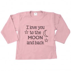 Lange mouw shirt roze moon